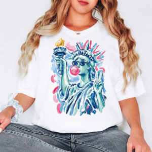 Day Of Rest, Statue Of Liberty Blowing Bubble Shirt