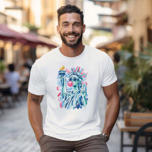 Day Of Rest, Statue Of Liberty Blowing Bubble Shirt