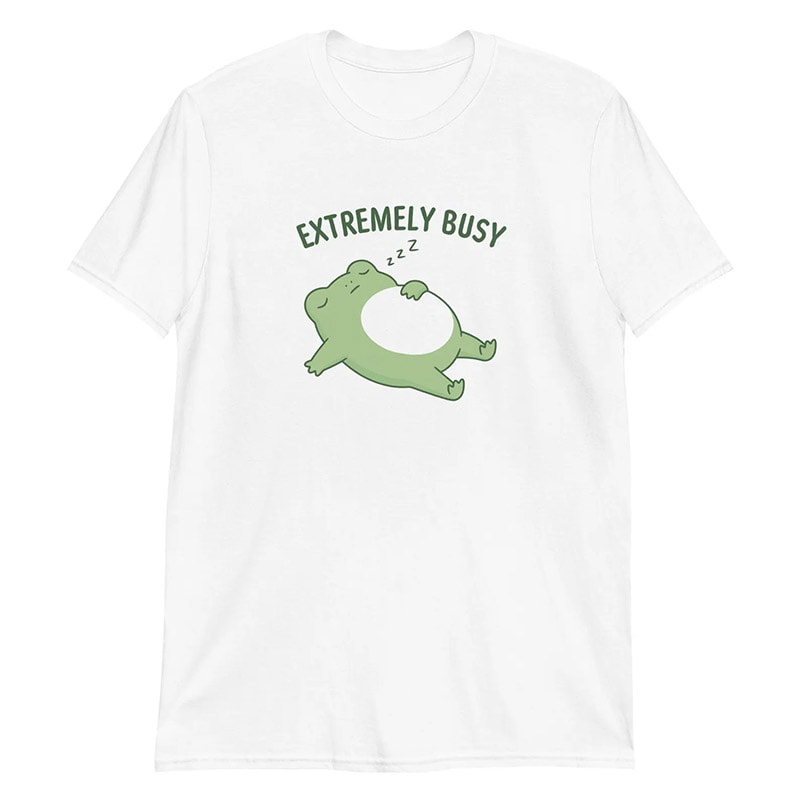 Extremely Busy Funny Sleeping Frog Shirt Extremely Busy Funny Sleeping Frog Shirt