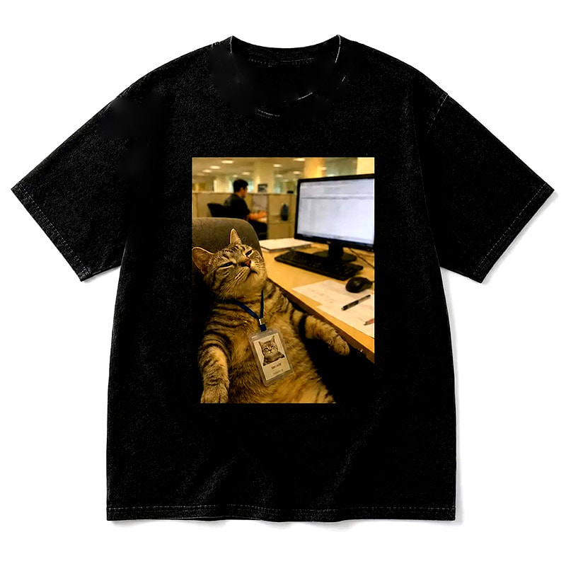 Funny Lazy Coworker, Office Cat Shirt Funny Lazy Coworker, Office Cat Shirt