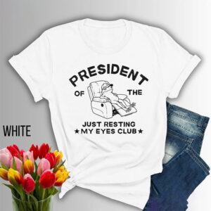 Just Resting My Eyes Club Funny Frog Dad Tee