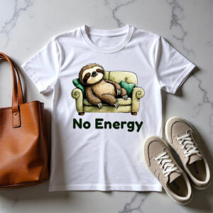 National Lazy Day Sloth No Energy Shirt
