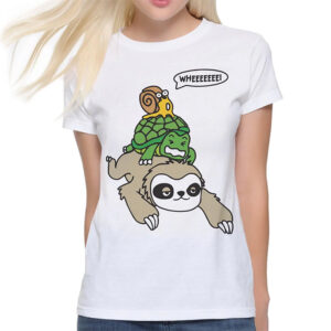 Sloth Turtle And Snail Wheee, Funny Lazy Day Shirt PersonalizedShirts.net
