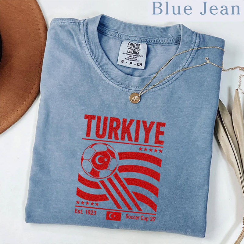 2026 World Cup Turkiye Soccer Team Comfort Colors Shirt 2026 World Cup Turkiye Soccer Team Comfort Colors Shirt