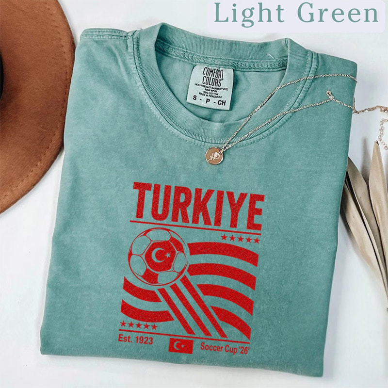 2026 World Cup Turkiye Soccer Team Comfort Colors Shirt 2026 World Cup Turkiye Soccer Team Comfort Colors Shirt