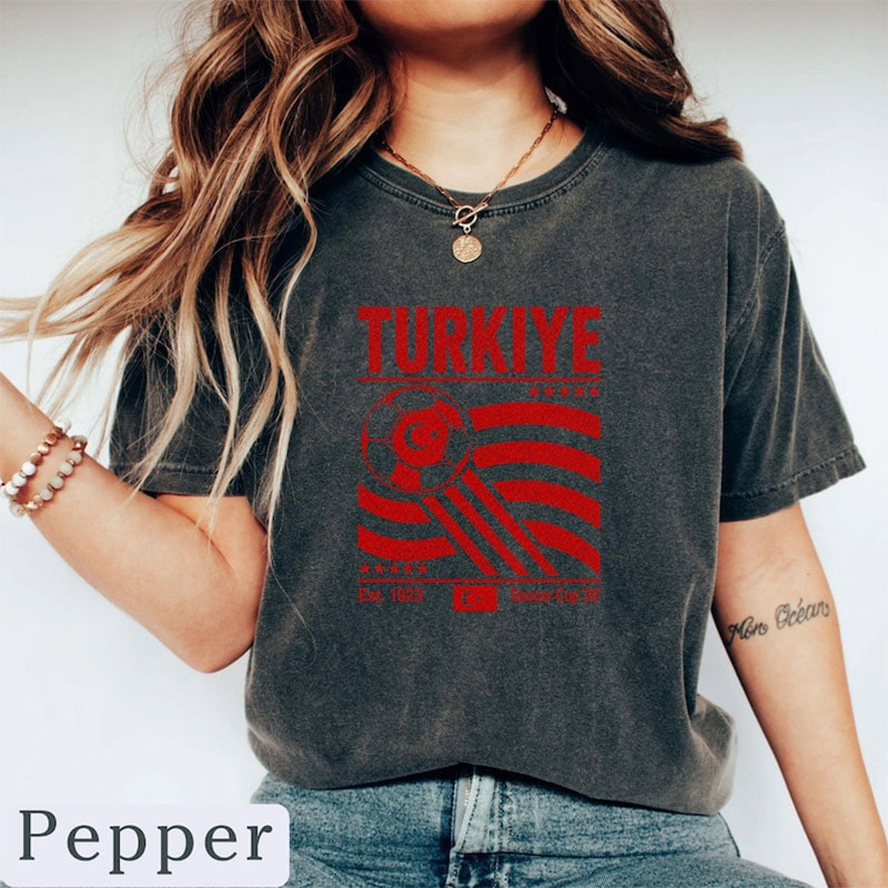 2026 World Cup Turkiye Soccer Team Comfort Colors Shirt