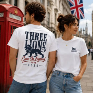 Three Lions Come On England World Cup 2026 Comfort Colors Shirt