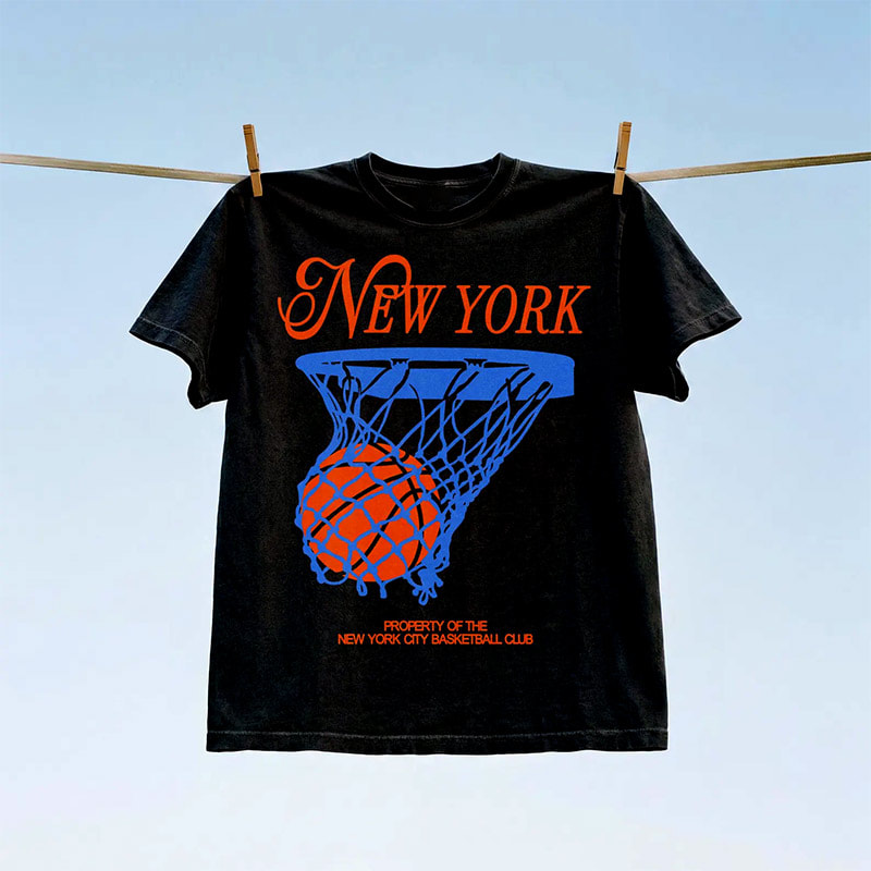 New York City Basketball, Retro NY Basketball Shirt New York City Basketball, Retro NY Basketball Shirt