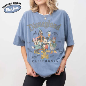 Custom Disneyland Signatures Vintage Comfort Colors Shirt