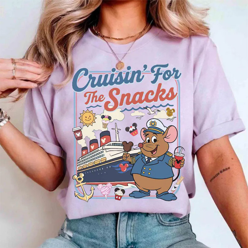 Gus And Jaq Disney Cruising For The Snacks Comfort Colors Shirt