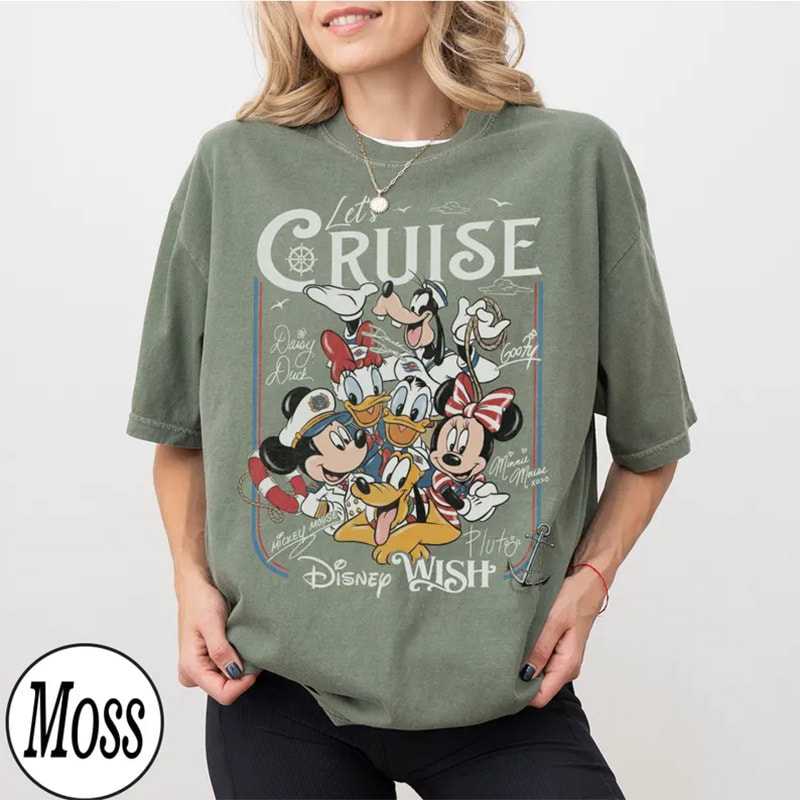 Let’s Cruise Disney Mickey And Friends Signatures Comfort Colors Shirt Let’s Cruise Disney Mickey And Friends Signatures Comfort Colors Shirt
