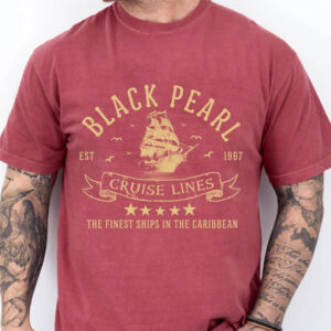 Vintage Finest Ships Black Pearl Cruise Lines Comfort Colors Shirt