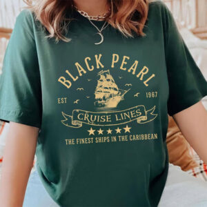Vintage Finest Ships Black Pearl Cruise Lines Comfort Colors Shirt