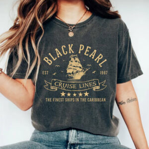 Vintage Finest Ships Black Pearl Cruise Lines Comfort Colors Shirt 3 PersonalizedShirts.net