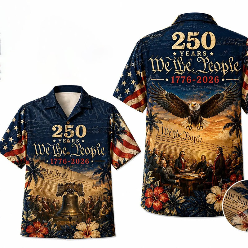 250 Years We The People USA Freedom Anniversary Hawaiian Shirt