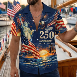 America’s Freedom 250th Anniversary Hawaiian Shirt