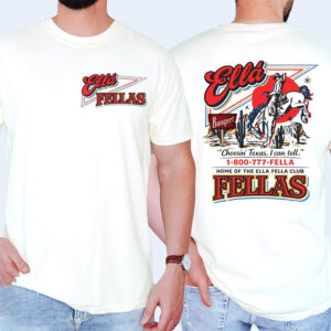 Ellas Fellas Club Retro Western Cowboy 2-sided Shirt