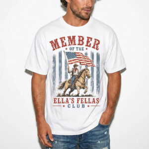 Member Of The Ella’s Fellas Club Retro Cowboy Shirt
