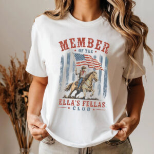 Member Of The Ella’s Fellas Club Retro Cowboy Shirt