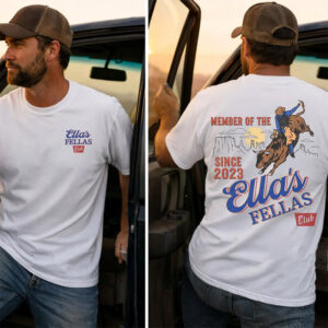 Vintage Ella Fella Club Cowboy 2-sided Shirt