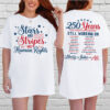 250 Years America Stars Stripes And Equal Rights 2-sided Shirt