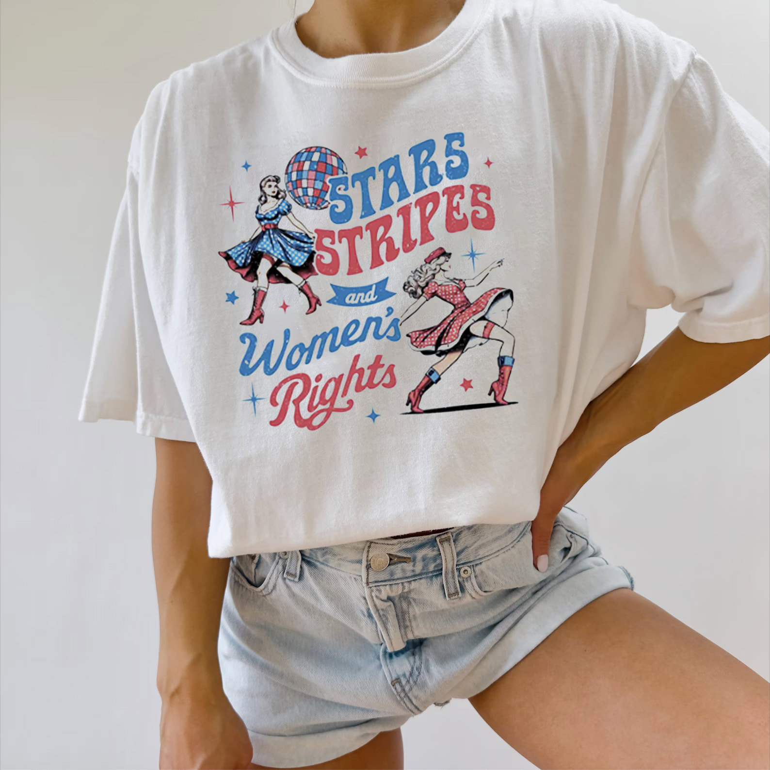 Stars Stripes And Women’s Rights, 4th Of July Feminist Shirt Stars Stripes And Women’s Rights, 4th Of July Feminist Shirt