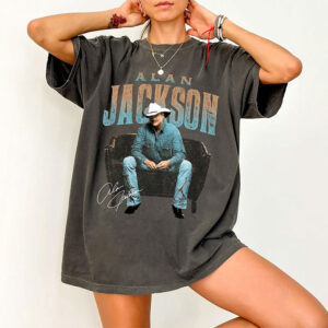 Alan Jackson Country Music Signature Comfort Colors Shirt Alan Jackson Country Music Signature Comfort Colors Shirt