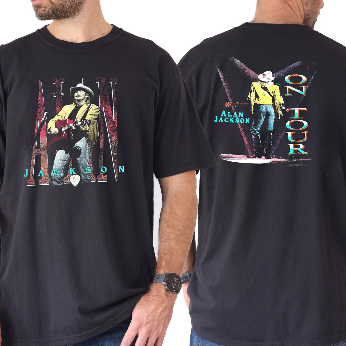 Alan Jackson On Tour 2026 2-sided Shirt Mockup