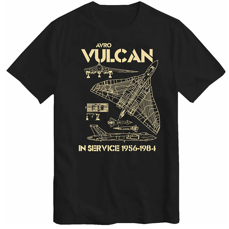 Cold War Bomber Aircraft Blueprint, Avro Vulcan RAF Shirt Cold War Bomber Aircraft Blueprint, Avro Vulcan RAF Shirt