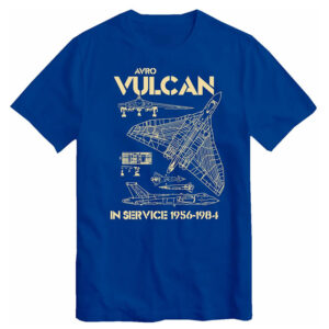 Cold War Bomber Aircraft Blueprint, Avro Vulcan RAF Shirt 4 PersonalizedShirts.net