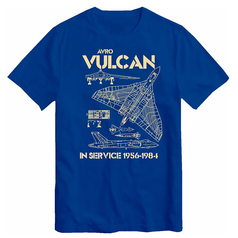 Cold War Bomber Aircraft Blueprint, Avro Vulcan RAF Shirt Cold War Bomber Aircraft Blueprint, Avro Vulcan RAF Shirt