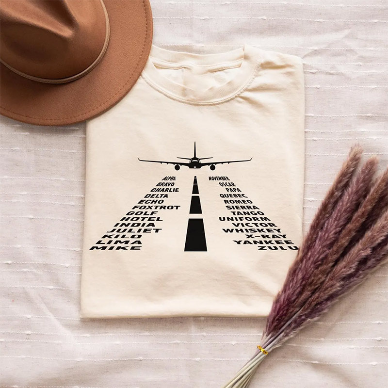 Funny Alphabet Aviation Gift For Pilot Comfort Color Shirt Funny Alphabet Aviation Gift For Pilot Comfort Color Shirt
