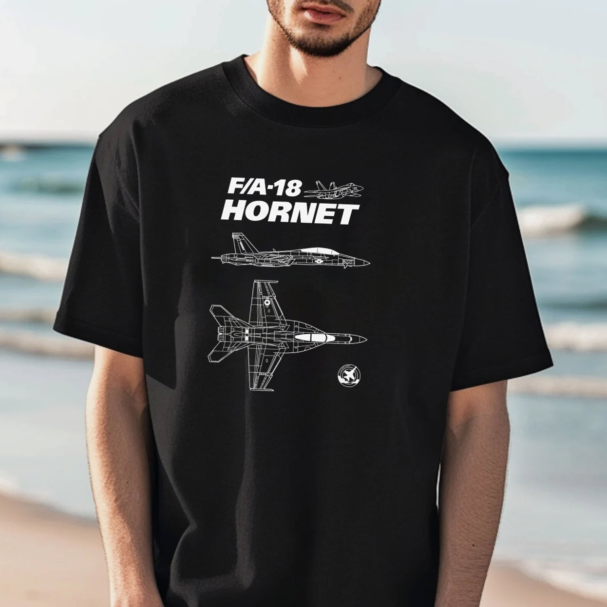 Military Airplane FA-18 Hornet Shirt