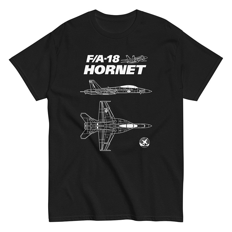 Military Airplane FA-18 Hornet Shirt Military Airplane FA-18 Hornet Shirt