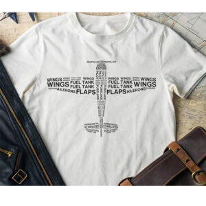 Text Airplane Shirt For Pilots Of Small Planes