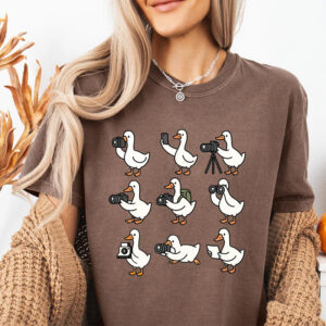Funny Photographer Gifts, Goose Camera Crew Comfort Colors Shirt