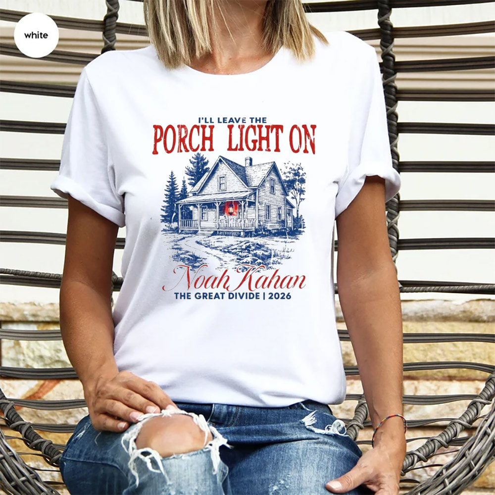 Noah Kahan I will Leave Porch Light On Concert Shirt 3 PersonalizedShirts.net