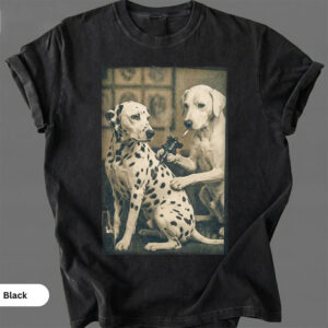 Retro Dalmatian Dog Tattoo Artist Funny Meme Shirt 4 PersonalizedShirts.net