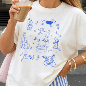 Whimsical Dog Meme, Dog Doodles Shirt