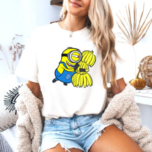 Banana Lover Minion Funny Cartoon Character Shirt