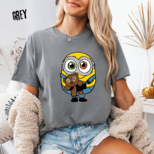Character Minion With Teddy Bear Comfort Colors Shirt