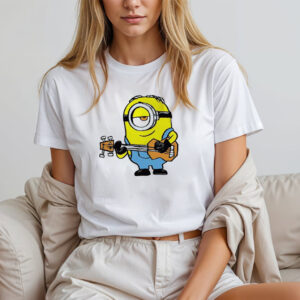 Cute Minion Guitar Funny Cartoon Shirt