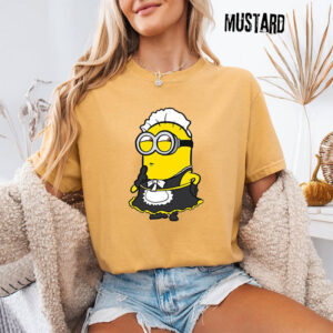 Funny Maid Minion Character Comfort Colors Tee
