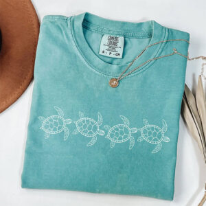 Cute Sea Turtle Lover Comfort Colors Tee PersonalizedShirts.net