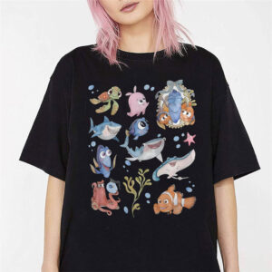 Finding Nemo Characters Cute Sea Creature Shirt