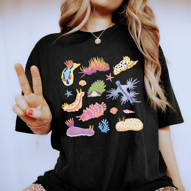 Nudibranch Shirt Sea Slug Ocean Colorful Marine Design