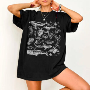 Sea Animals Doodle, Ocean Animals Shirt
