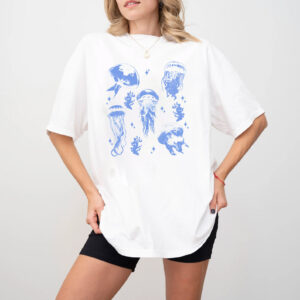 Vintage Sea Jellyfish Shirt Ocean Lover Gift