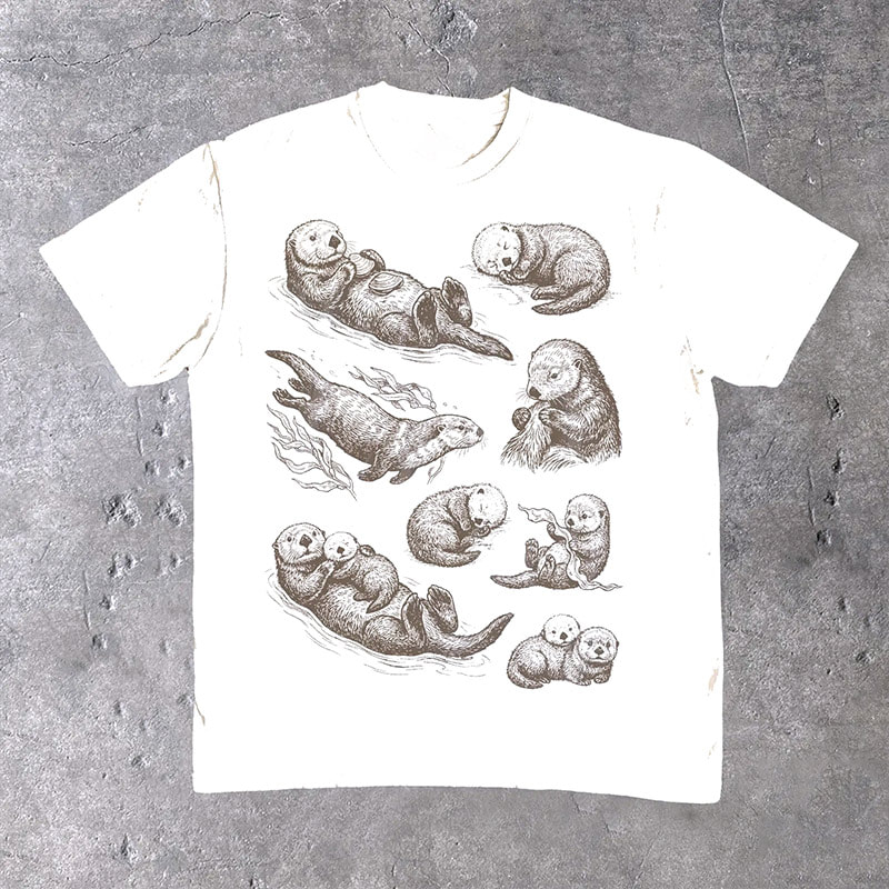 Monterey Bay Aquarium Sea Otter Vintage Shirt Monterey Bay Aquarium Sea Otter Vintage Shirt