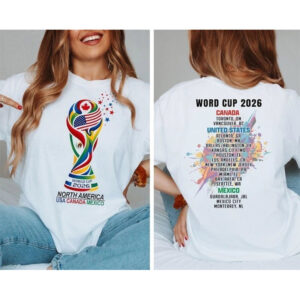 North America 2026 World Cup USA Can Mex 2-sided Shirt